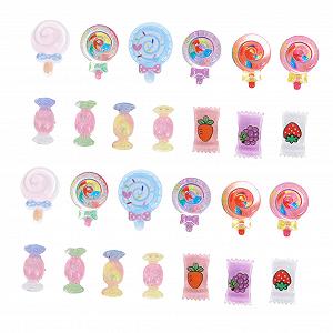 Подвески для ногтей Уникальные 40 штук Декоративные подвески для ногтей для женщин Мультяшные конфеты для ногтей - Фото 1