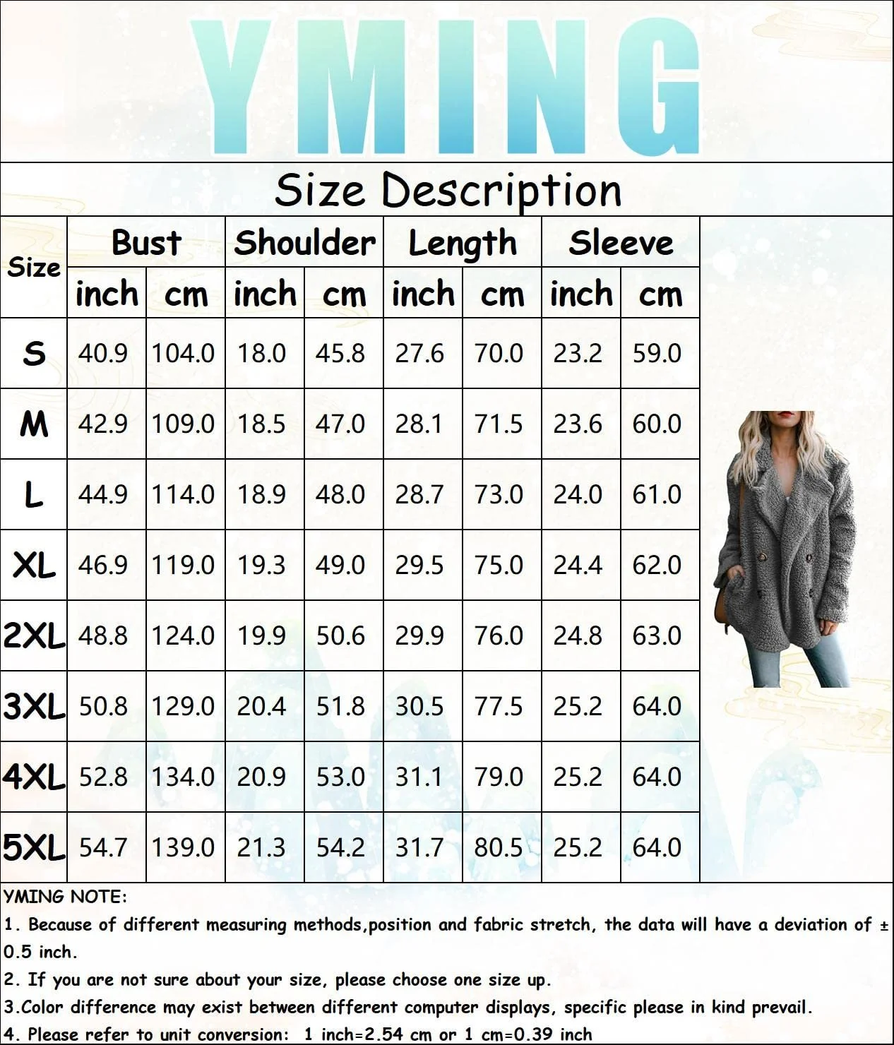 Кардиган Yming Женский Teddy Fleece с лацканами, плюшевая куртка из искусственного меха, фото №4 Кардиган Yming Женский Teddy Fleece с лацканами, плюшевая куртка из искусственного меха, фото №4