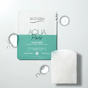 Тканинна маска Biotherm Aqua Super Mask Pure Зволожуюча маска для обличчя з Life Plankton та саліциловою кислотою 1 x 31 г synthetic.ua - Фото 1
