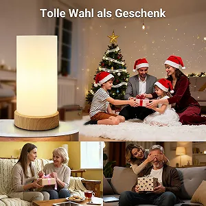 Настільна лампа сенсорна зі скляним абажуром 3 рівні яскравості E14 4 Вт synthetic.ua - Фото 1