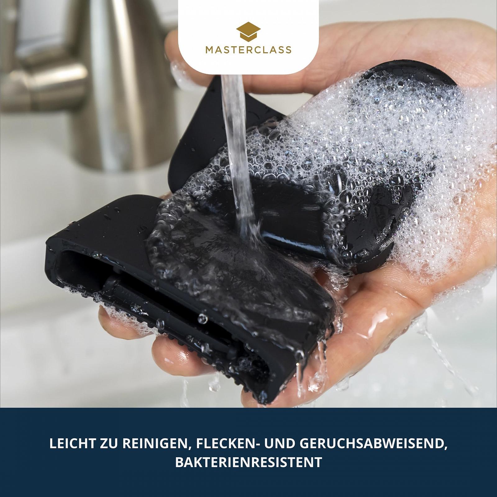 Гусятниця для запікання MasterClass овальна з литого алюмінію з кришкою 30 см 6 л чорний, фото №8