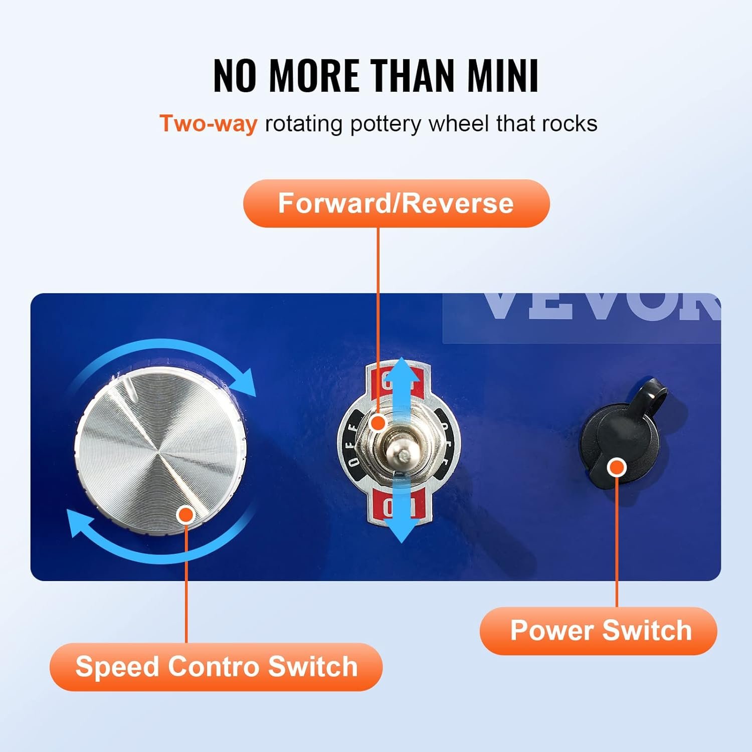 Гончарный круг VEVOR LSMNSP-515 / 30 Вт / 10 см / 320 об/мин / Синий, фото №5 Гончарный круг VEVOR LSMNSP-515 / 30 Вт / 10 см / 320 об/мин / Синий, фото №5