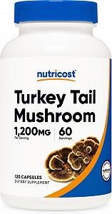 Трутовик разноцветный Nutricost Turkey Tail Mushroom 1,200 mg 120 Capsules 600 per Capsule - Фото 1