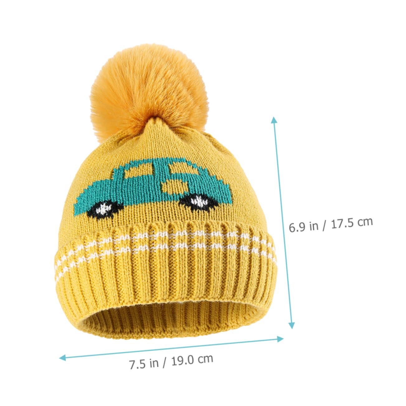 В'язана шапка OATIPHO Мультяшна З помпоном, фото №5 В'язана шапка OATIPHO Мультяшна З помпоном, фото №5