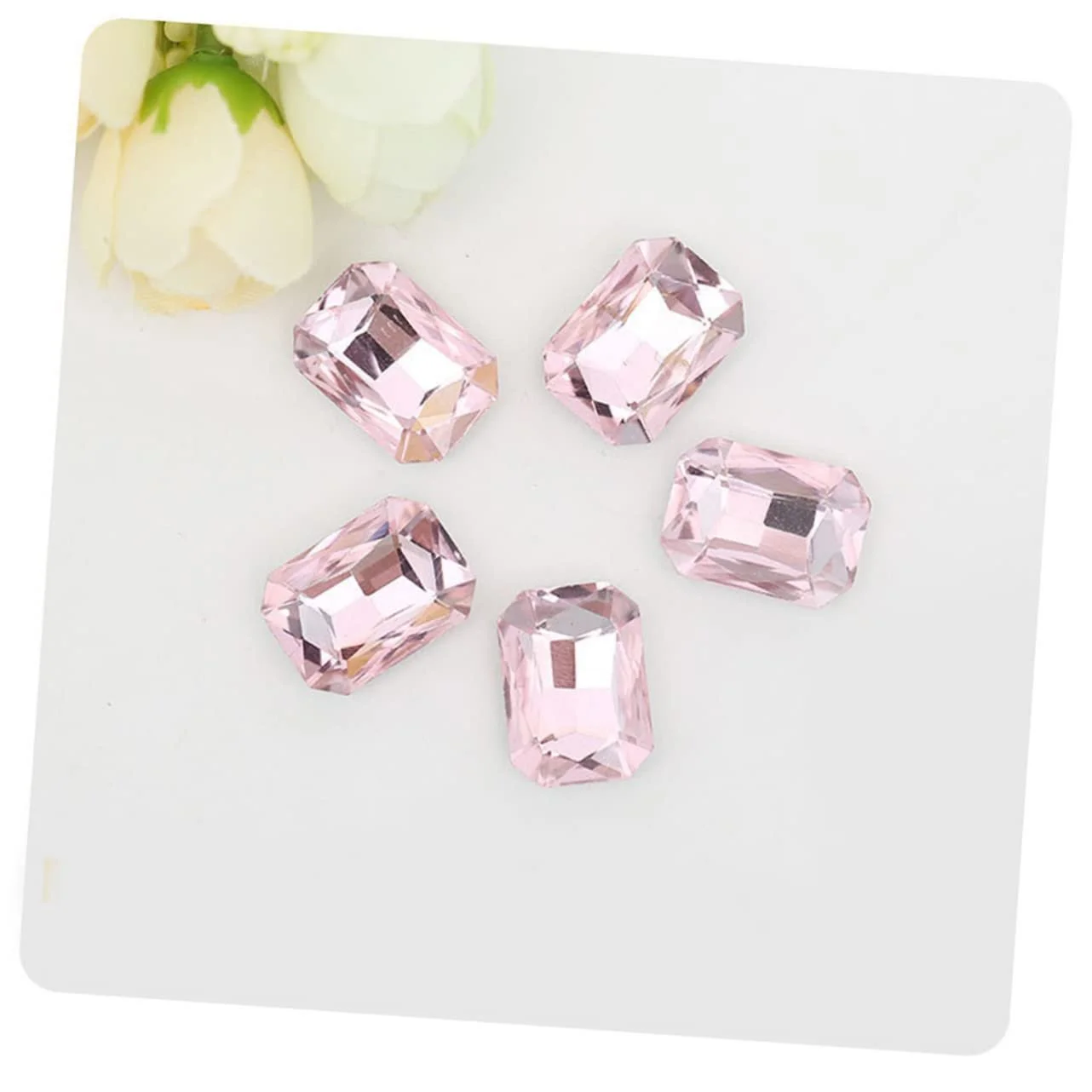 Кришталеві Стрази Healvian Різнокольорові Підвіски-Корівки 100 шт, фото №4