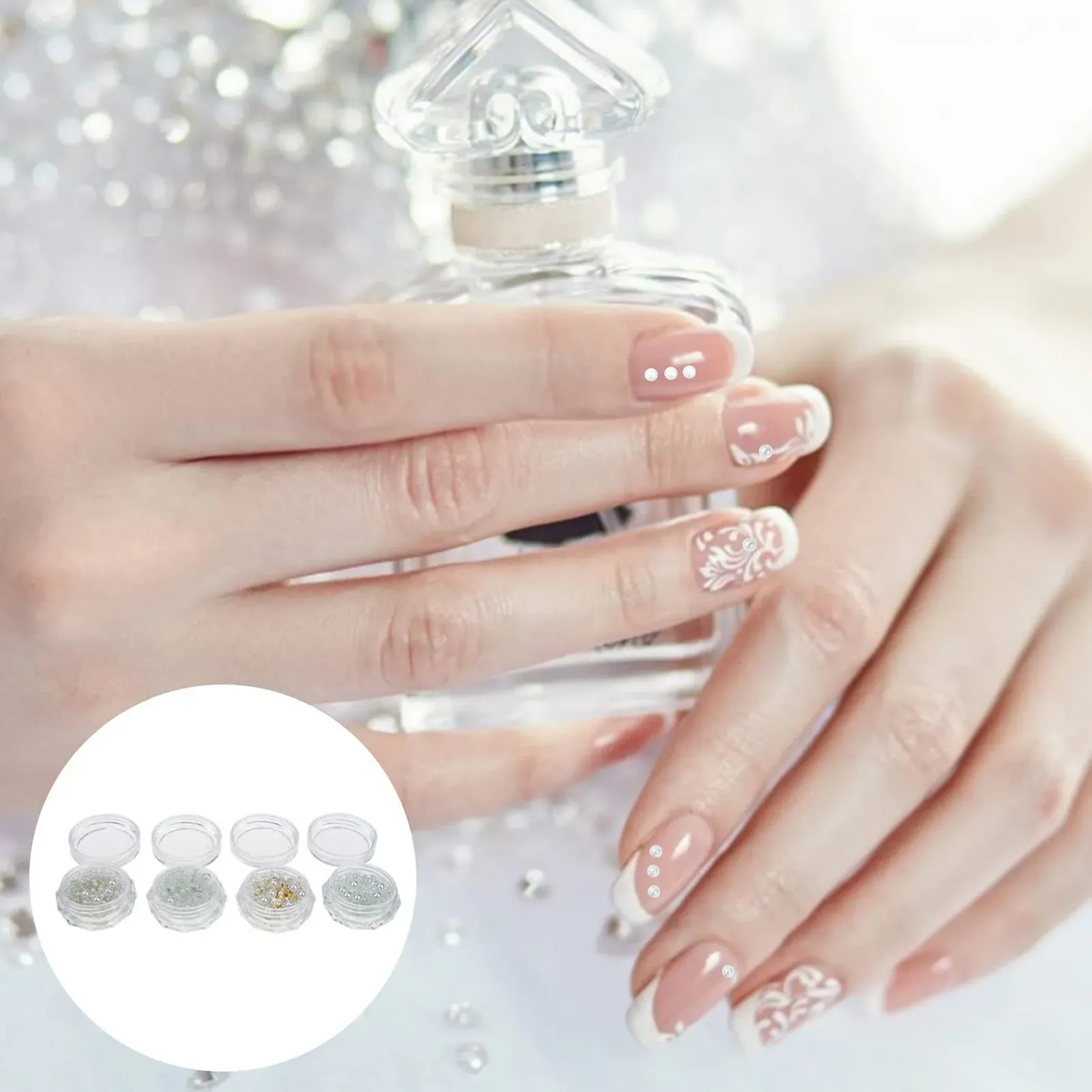 Украшения для ногтей MAGICLULU 2 Набора Декоративное искусство для ногтей 3d для ногтей Аксессуары для ногтей Смешанные стили Декор для ногтей Аксессуары для ногтей 4 коробки * 2, фото №7