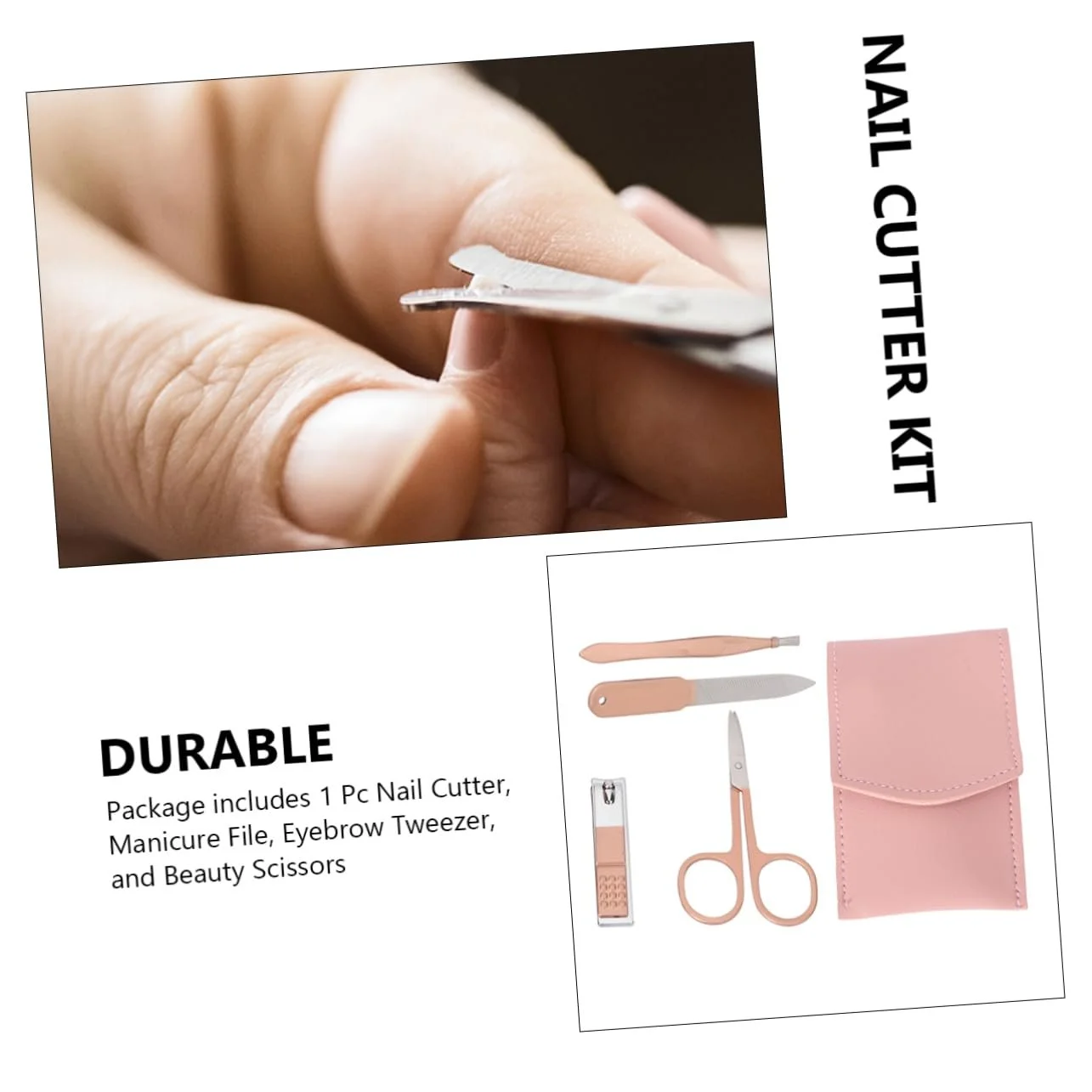 Набор для маникюра WRITWAA 1Satz, розовое золото, фото №8