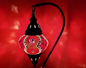 Настільна лампа Samarkand-Lights Mosaic Oriental M Червона synthetic.ua - Фото 1