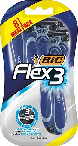 Бритвы одноразовые мужские BIC Flex 3 Comfort 8 шт. - Фото 1