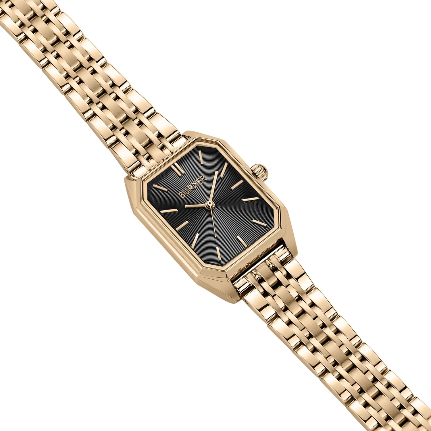 Часы Burker Watches Isabell 28мм прямоугольные, золотые, черные, фото №2 Часы Burker Watches Isabell 28мм прямоугольные, золотые, черные, фото №2