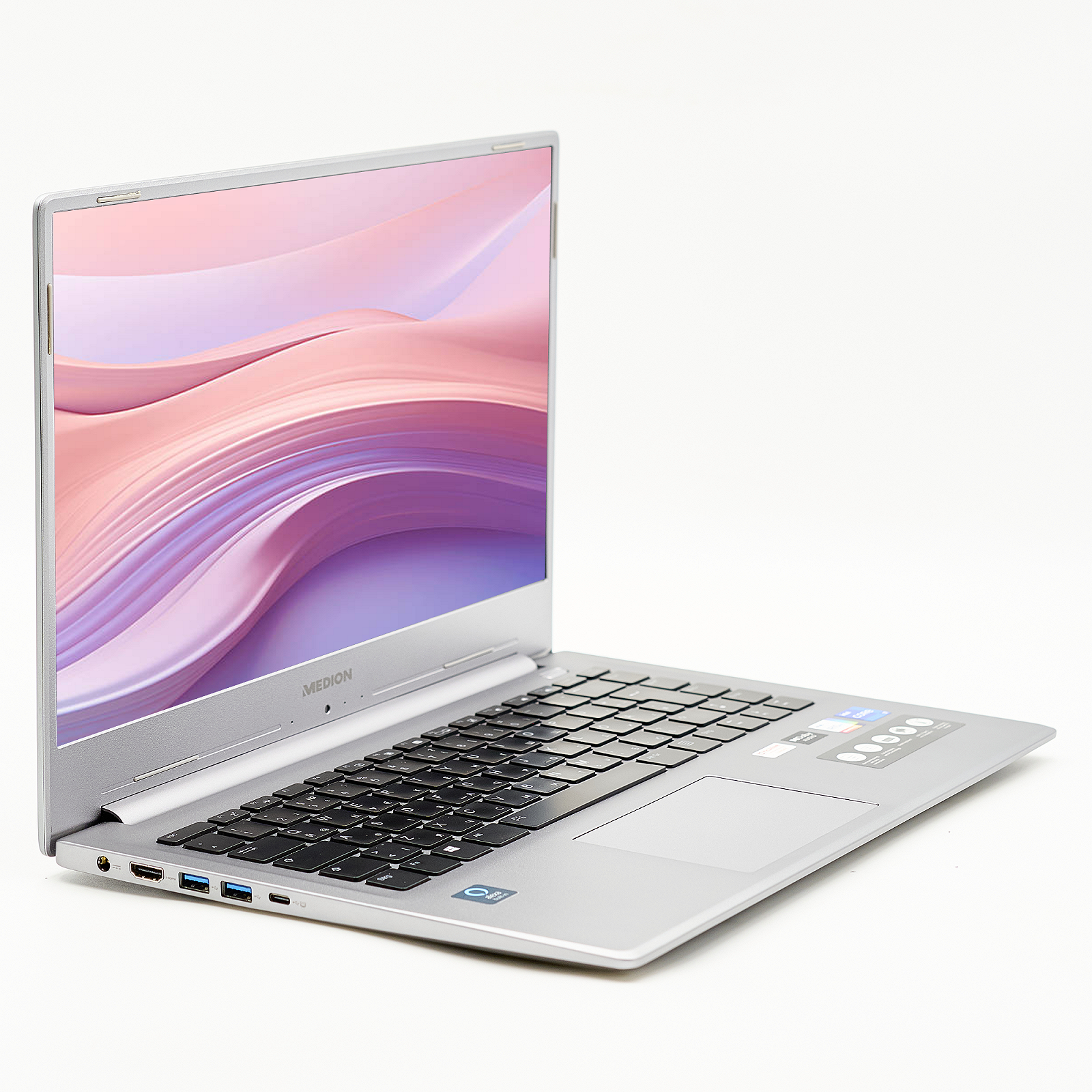 Ноутбук Medion Akoya S15449, 15.6 дюймов, Intel Core i7-1165G7, 16 ГБ RAM, 512 ГБ SSD, Intel Iris Xe Graphics, металлический, б/у, фото №3
