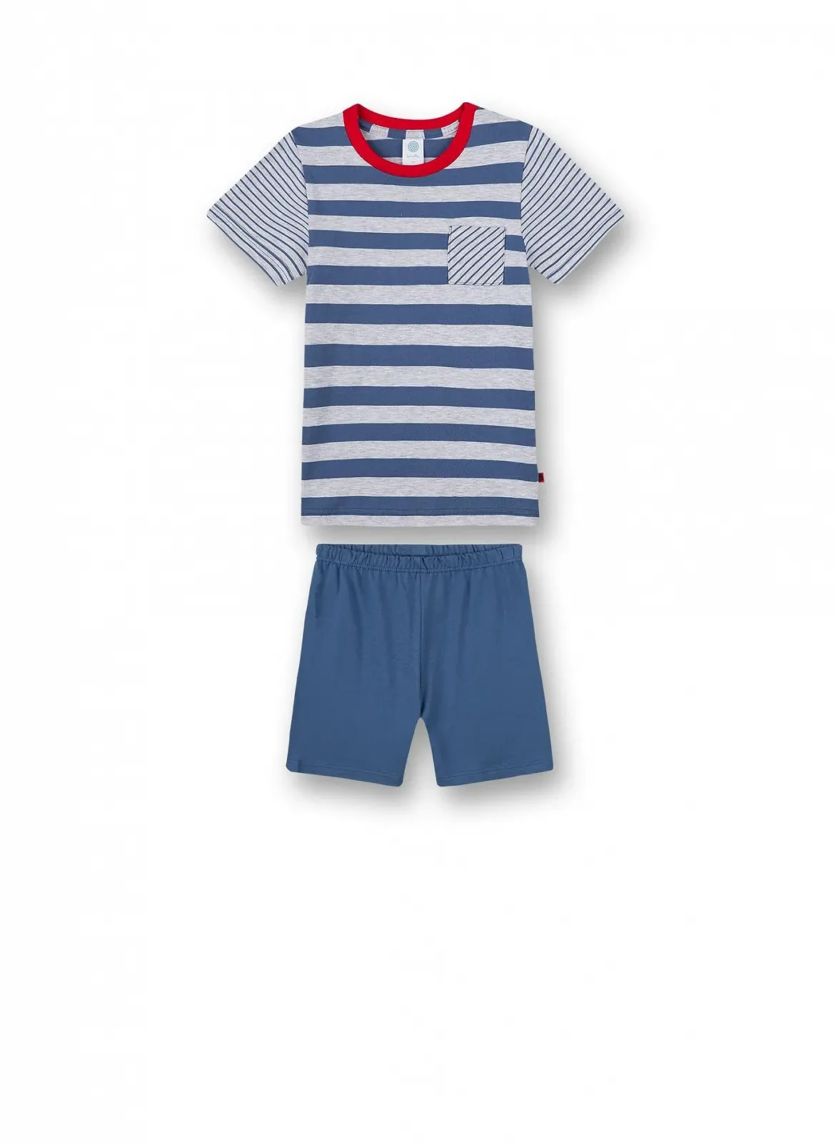 Піжама для хлопчиків Sanetta Шорти Синій в смужку, фото №1 Піжама для хлопчиків Sanetta Шорти Синій в смужку, фото №1