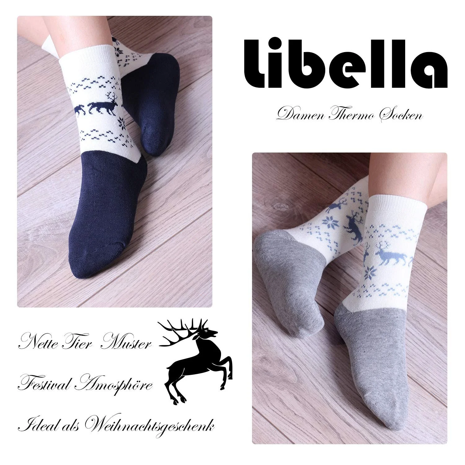 Термоноски женские Libella 92214 зимние хлопковые, 6/12 пар, фото №4