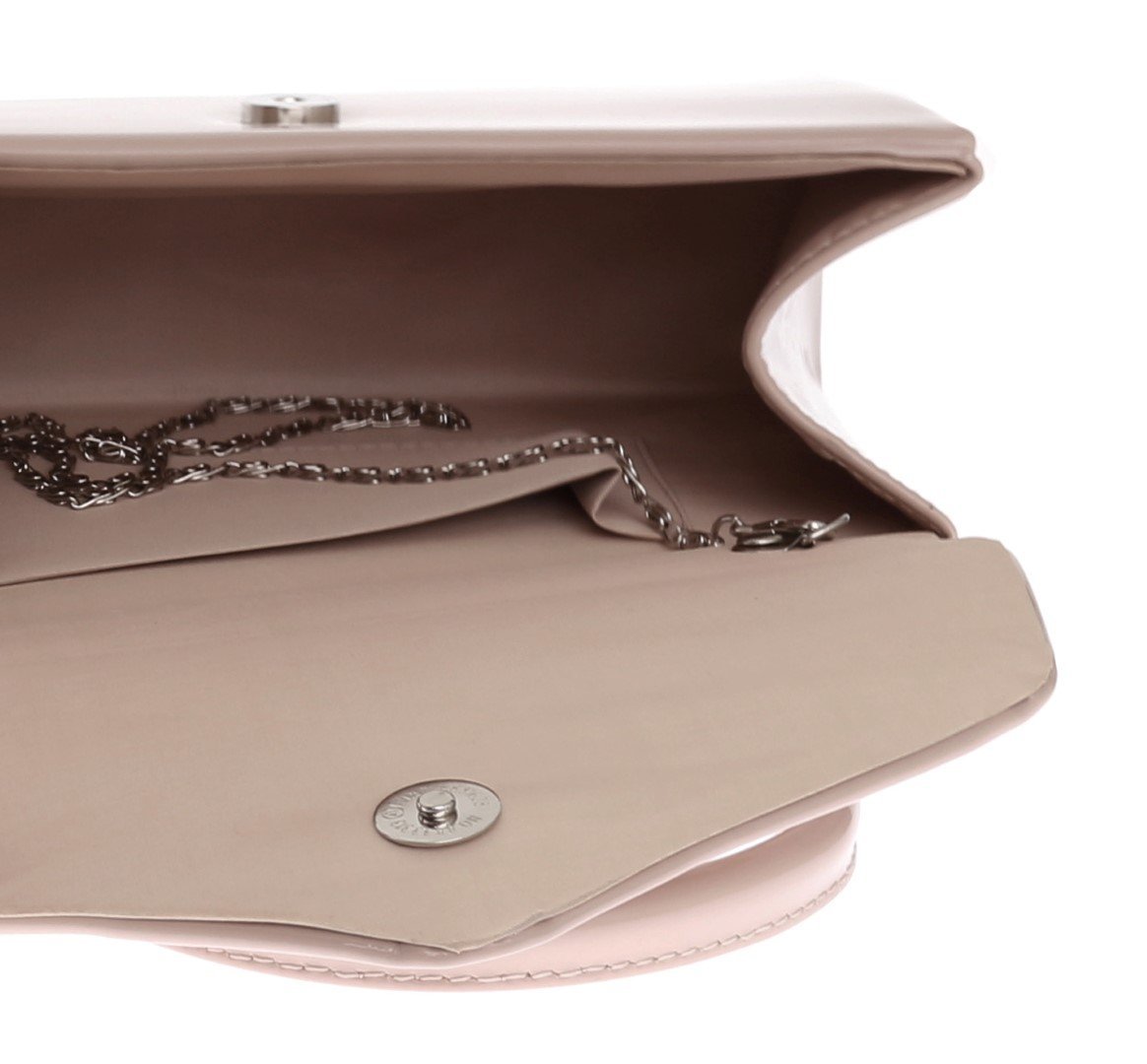 Клатч Girly Handbags лакований, жіночий, маленький жорсткий, фото №3