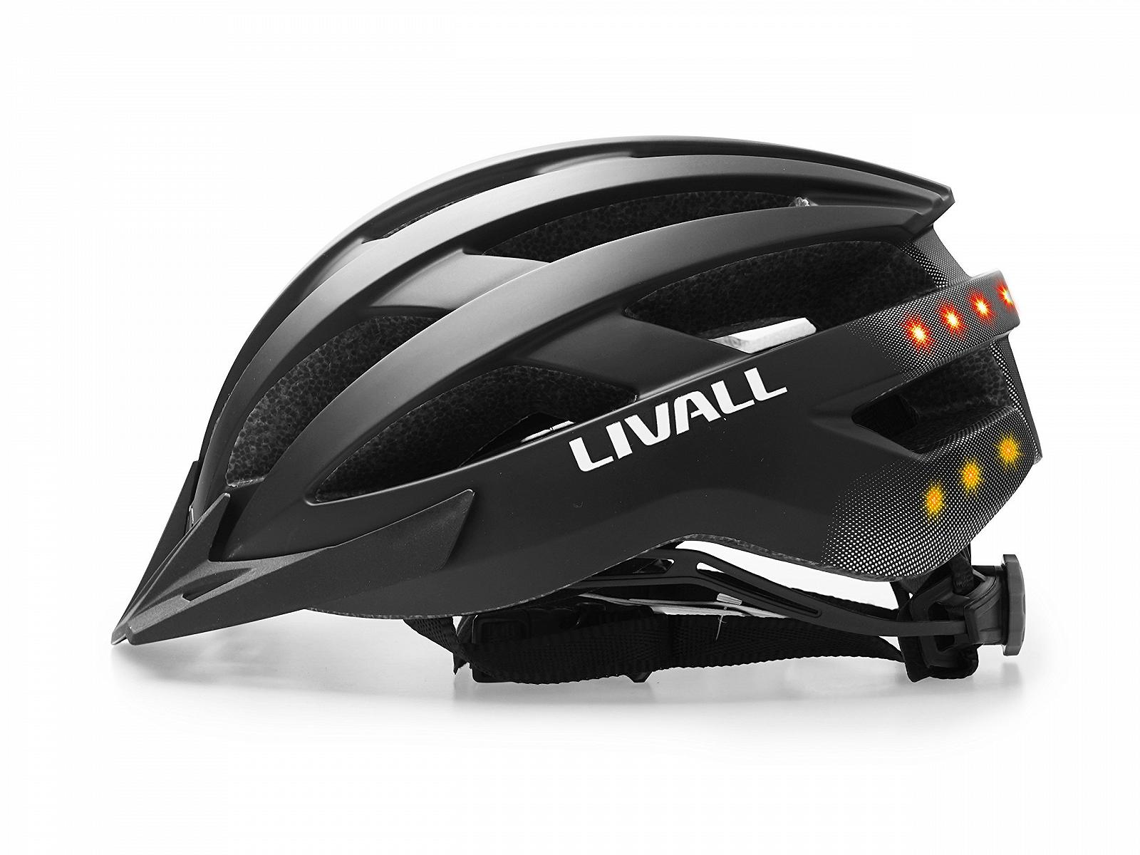 Шолом LIVALL MT1 Neo Smart велосипедний з LED системою освітлення та hands-free комплектом, матовий чорний, розмір 58-62 см L та унісекс - пульт BR80, чорний, один розмір, фото №4