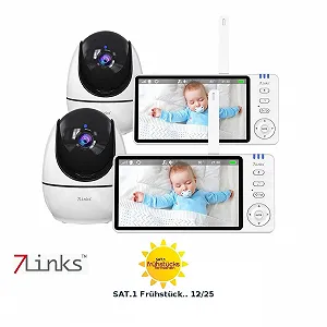 Відеоняня 7links VBP-500.HD 5" 720p з поворотною камерою та VOX synthetic.ua - Фото 1
