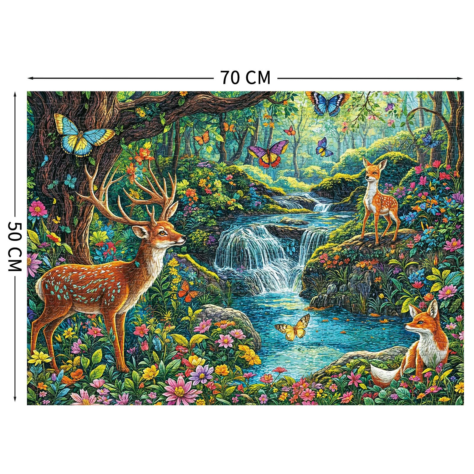 Пазл Forest Stream 1000 елементів 70 x 50 см для дорослих та дітей, фото №2