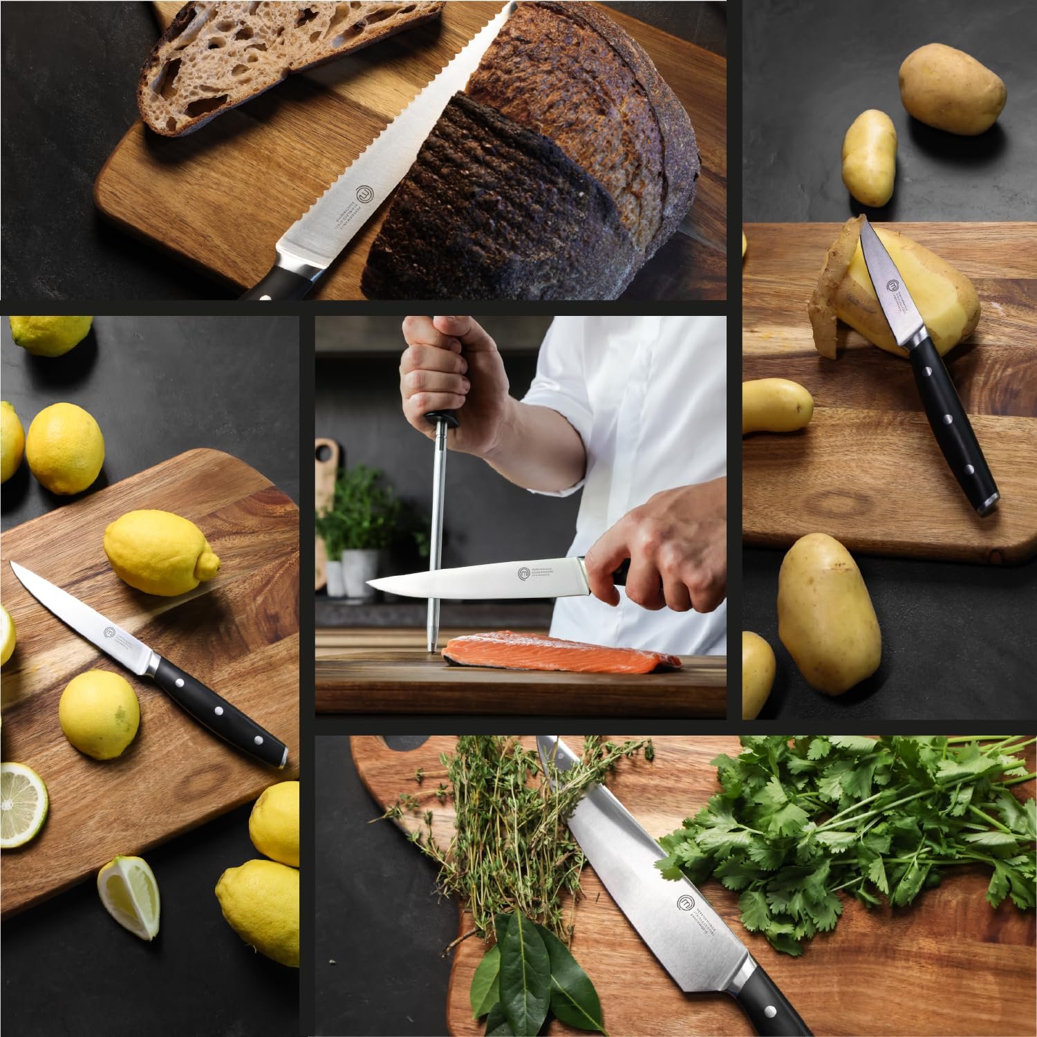 Набор ножей MasterChef, 5 шт., нержавеющая сталь, фото №6
