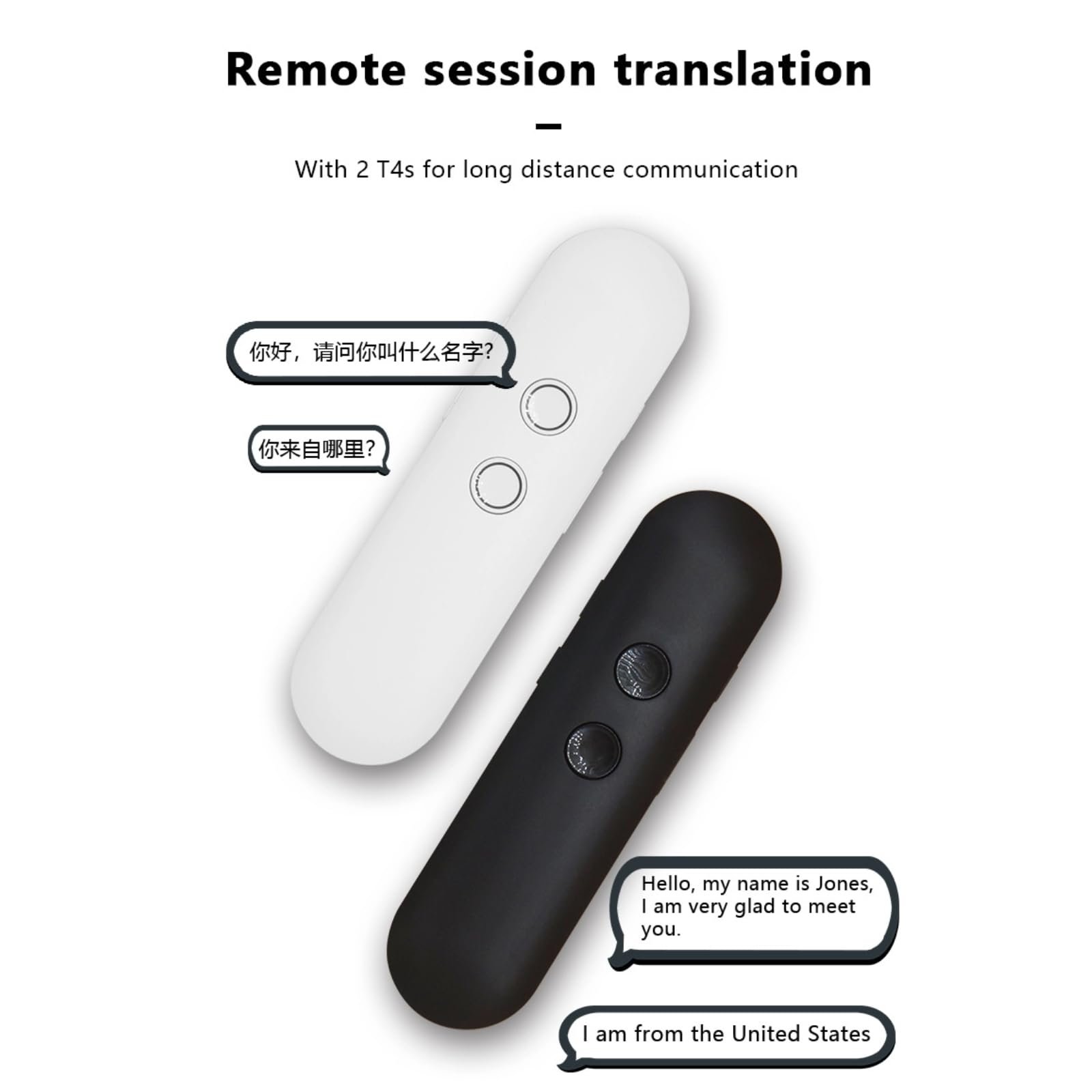 Интеллектуальный AI Голосовой Переводчик 144 Языки Черный, фото №6