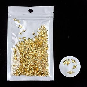 Прикраси для нігтів qbodp, 1000 шт, золотисті - Фото 1