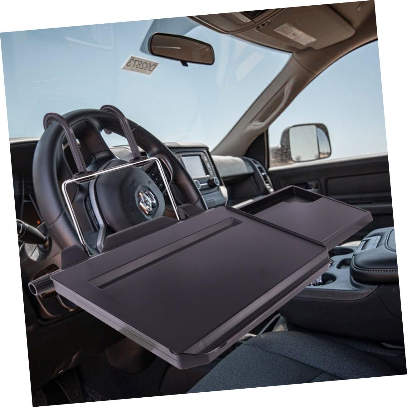 Автомобильный столик Cabilock с подставкой для мыши, прочный PC пластик, органайзер для компьютера, многофункциональный для напитков, закусок, планшета, подходит для крепления на руль и заднее сиденье, фото №5 Автомобильный столик Cabilock с подставкой для мыши, прочный PC пластик, органайзер для компьютера, многофункциональный для напитков, закусок, планшета, подходит для крепления на руль и заднее сиденье, фото №5