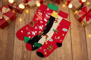 Шкарпетки Жіночі Різдвяні Теплі Зимові synthetic.ua - Фото 1