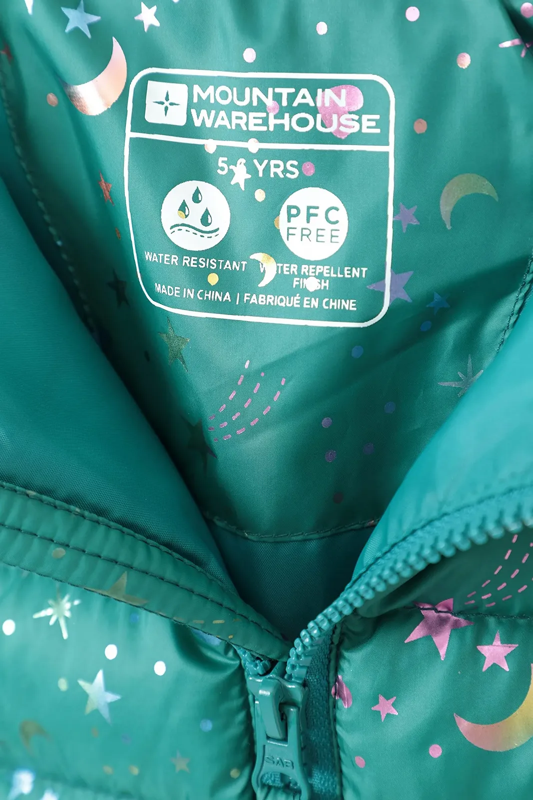 Куртка стьобана Mountain Warehouse Seasons для дітей, Ультралегка, тепла, водонепроникна, з капюшоном і блискавкою, фото №6