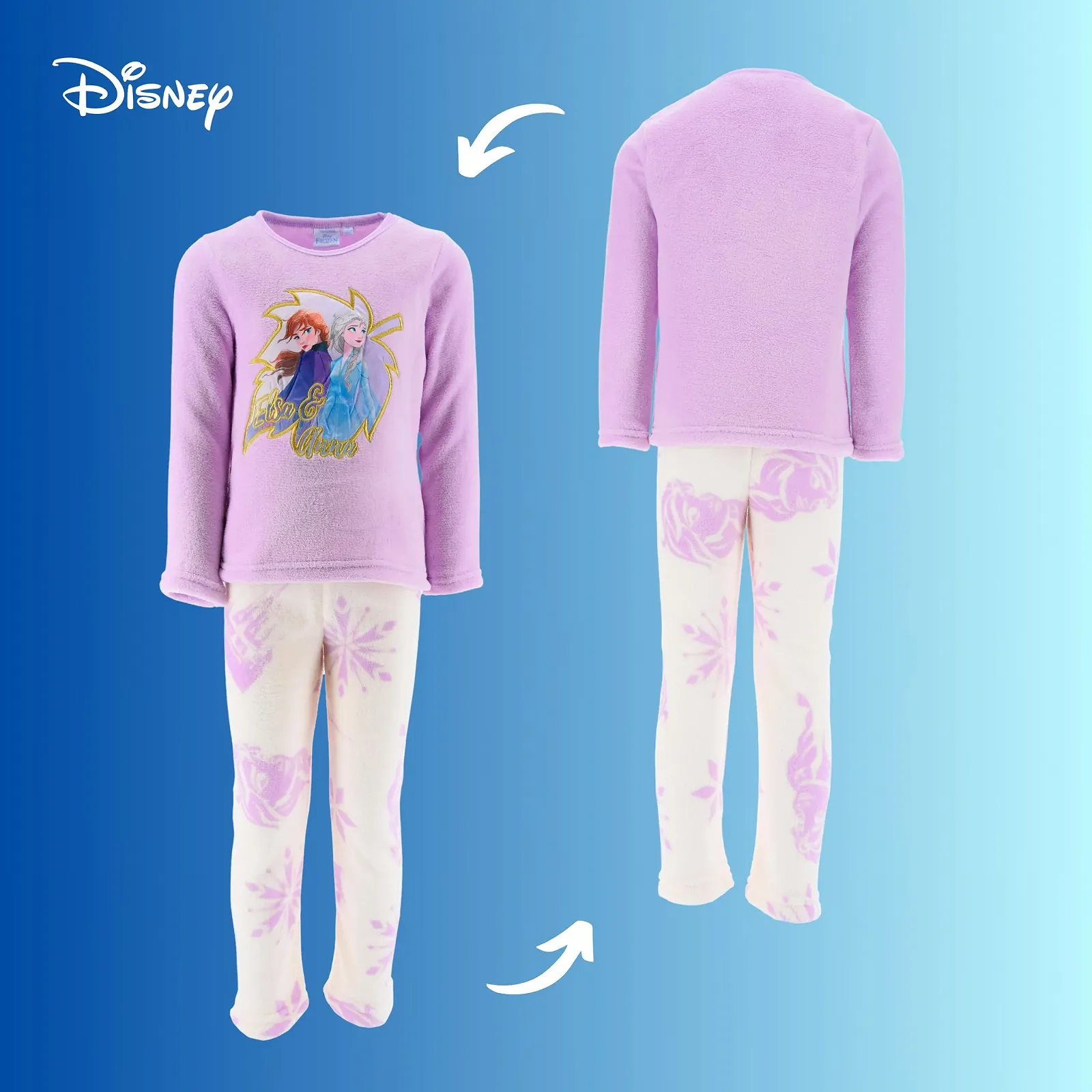 Піжама Disney Lion Guard Frozen для дівчат, 2 частини, оксамитова футболка та довгі штани, фото №9