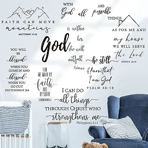 Наклейки на стіну Runtoo Bible Verse Inspirational Quotes - Фото 1