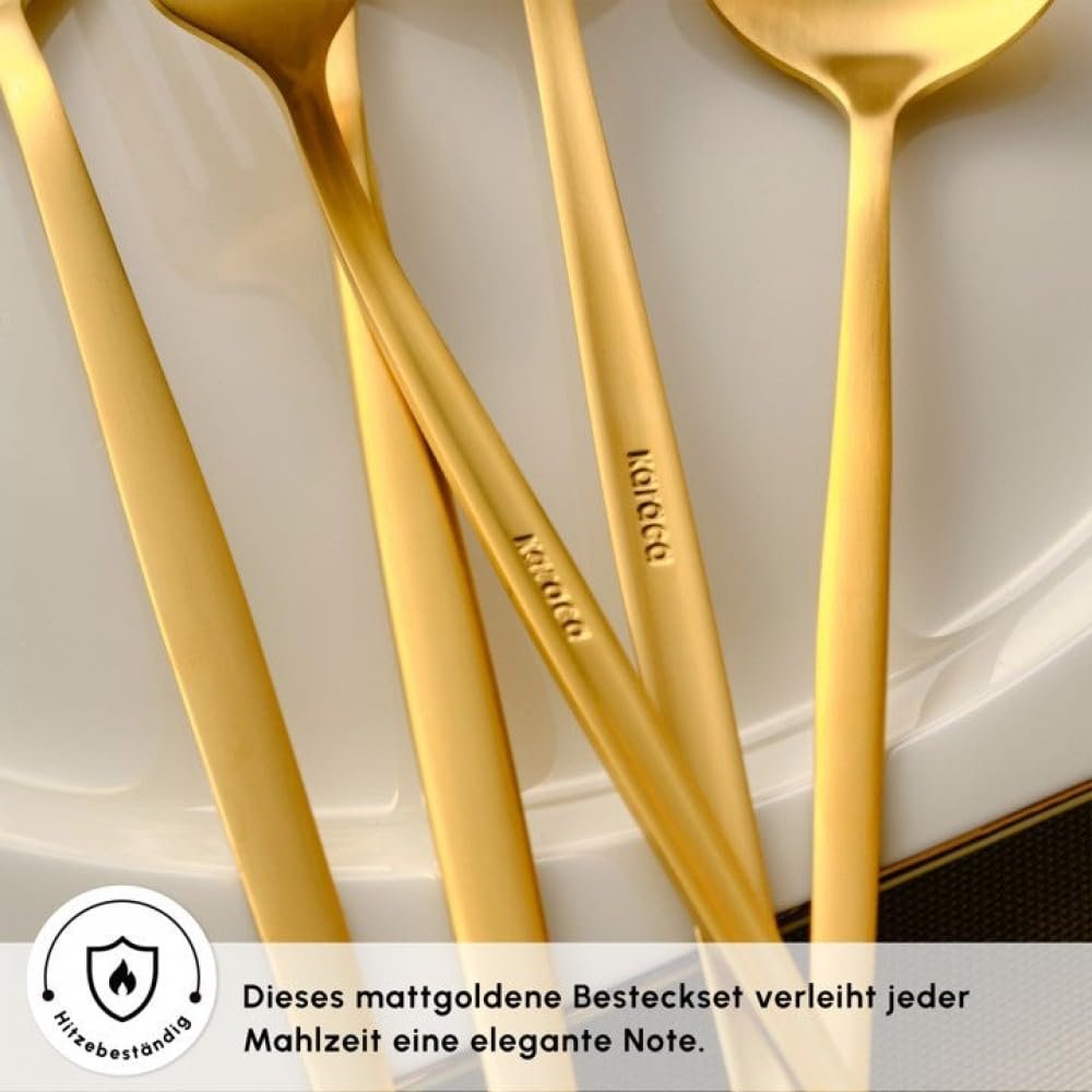 Набор столовых приборов Karaca Orion Matt Gold, 60 предметов, из нержавеющей стали, фото №7 Набор столовых приборов Karaca Orion Matt Gold, 60 предметов, из нержавеющей стали, фото №7