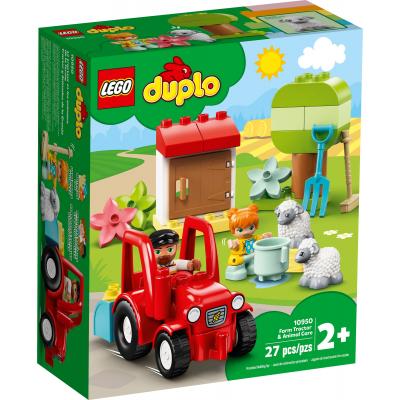 Конструктор LEGO DUPLO Town Фермерський трактор і тварини 10950, фото №1