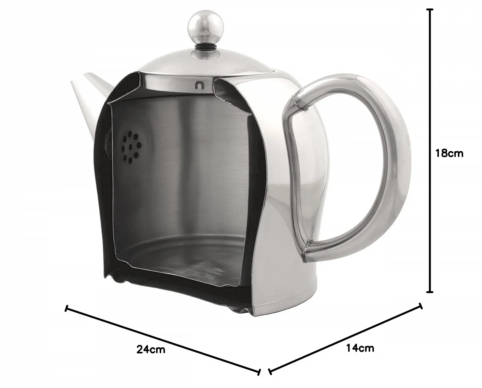 Чайник-заварник Bredemeijer Santhee 1.0 л Нержавіюча сталь Матове срібло, фото №10