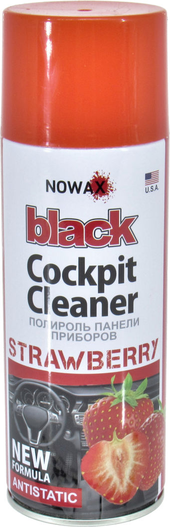 Поліроль пластика Nowax Cockpit Cleaner Strawberry 450мл NX00454, фото №1
