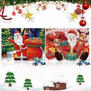 Набор из 2-х рождественских пазлов Christmas Puzzle Set 27 x 20 см - Фото 1