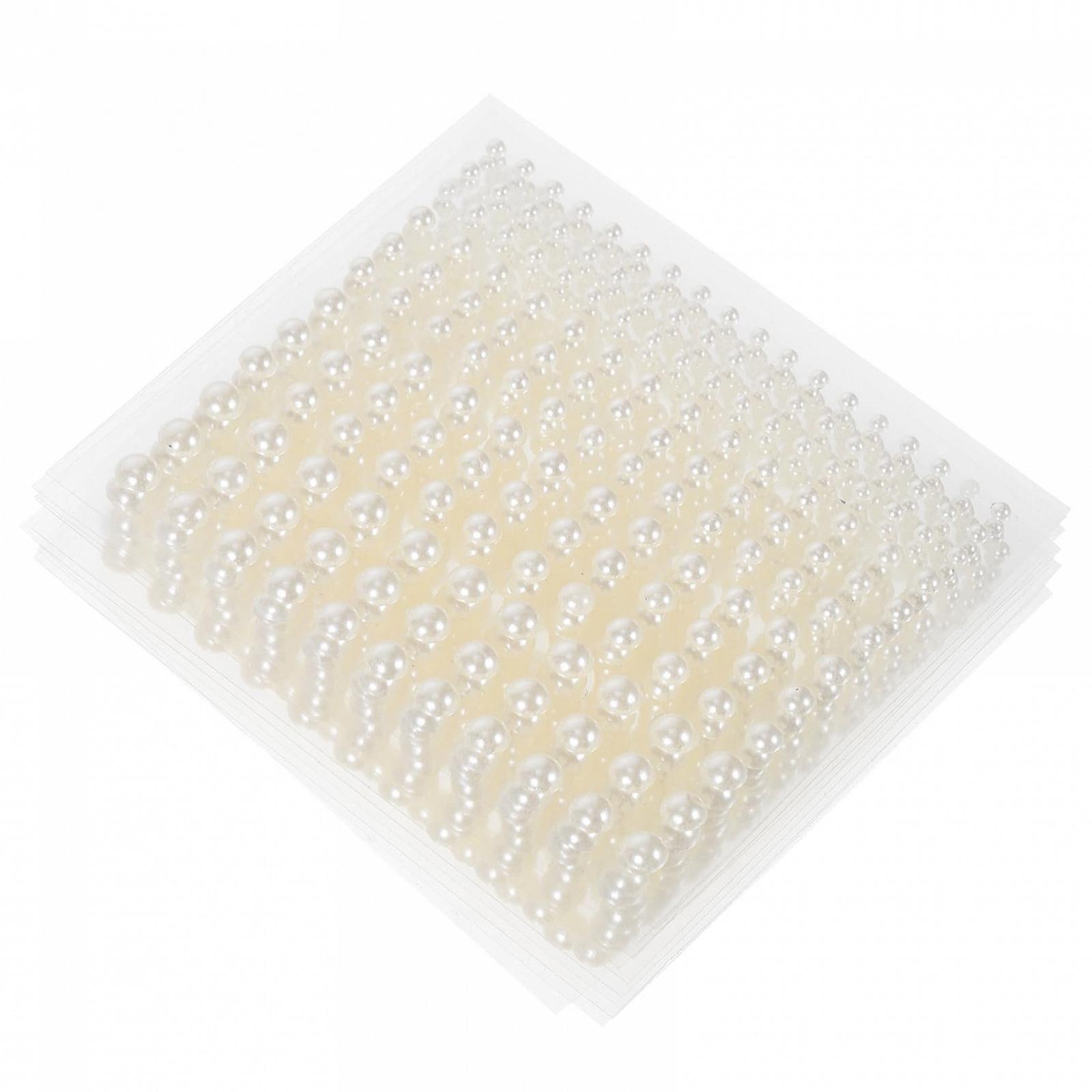 Жемчуг Самоклеящийся NUOBESTY 10 листов Бежевый, фото №1