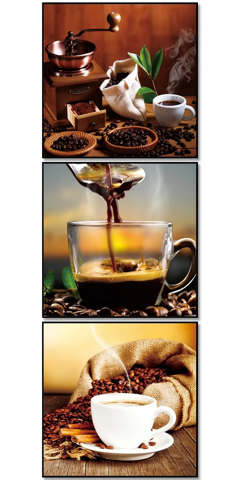 Набір скляних картин BERLIG 30 x 30 см 3 шт., фото №1