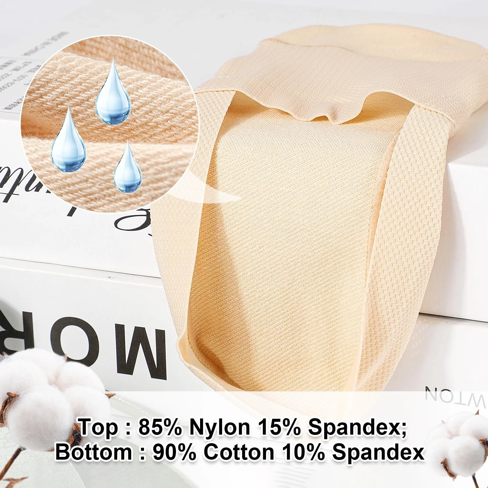 Жіночі шкарпетки-слідки з нейлону, фото №3 Жіночі шкарпетки-слідки з нейлону, фото №3