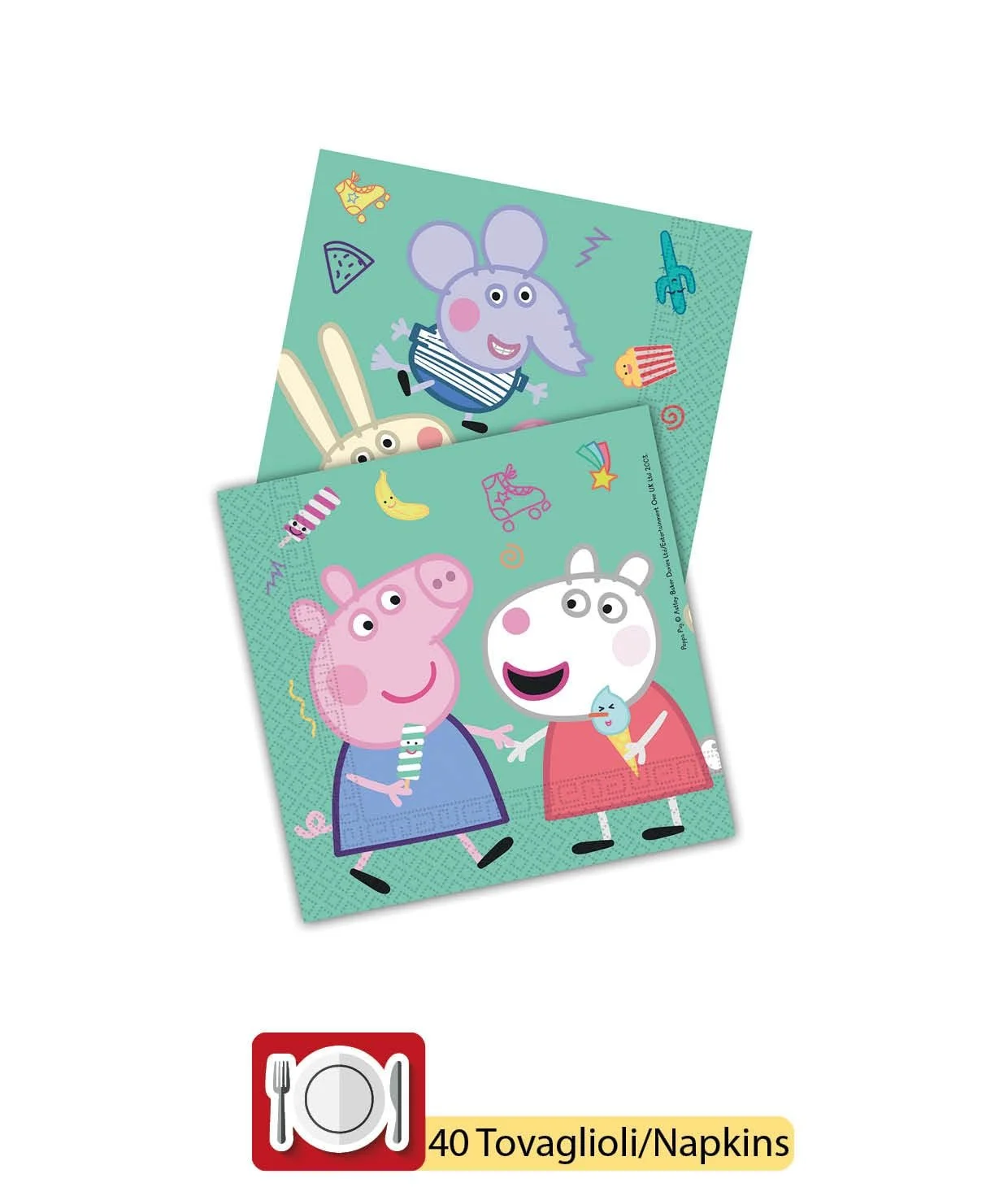 Набір посуду для вечірки Ciao Peppa Pig Messy Play для 24 осіб, фото №4