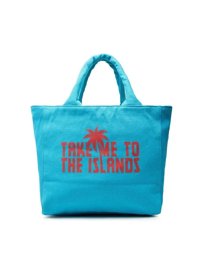 Пляжна сумка GUESS Canvas Beach Bag G7L9 - Блакитний, фото №4 Пляжна сумка GUESS Canvas Beach Bag G7L9 - Блакитний, фото №4