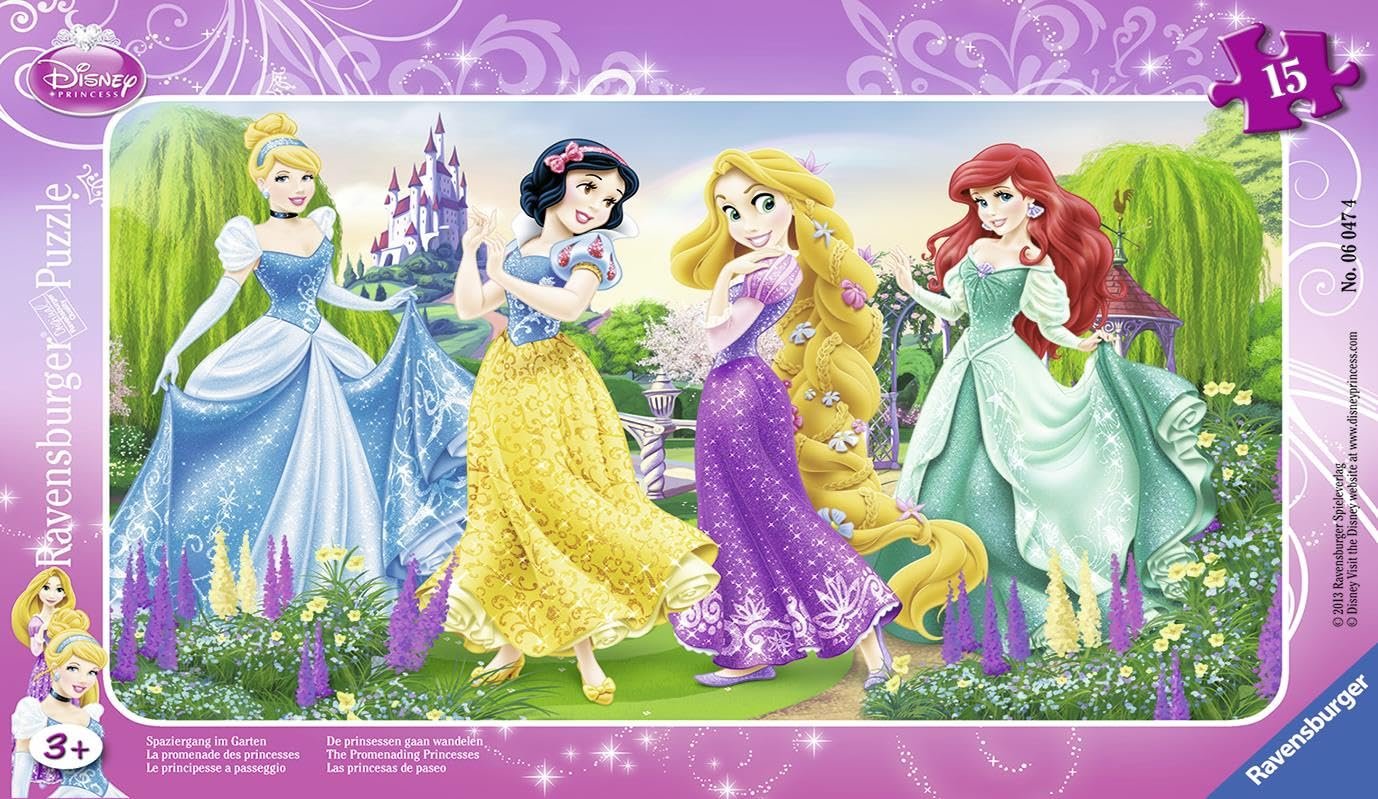 Пазл-рамка Ravensburger Disney Princesses 06047 Прогулка принцесс 15 элементов, фото №1