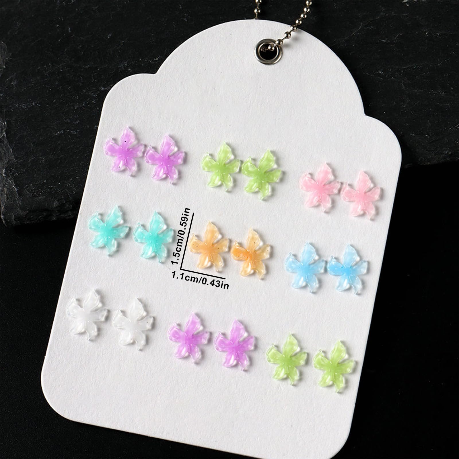 Прикраса для нігтів Квітка, Набір 100 шт 3D Гібіскус, фото №2