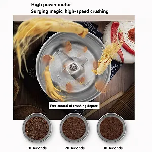 Электрическая кофемолка для зерна Бытовая дробилка из нержавеющей стали synthetic.ua - Фото 1