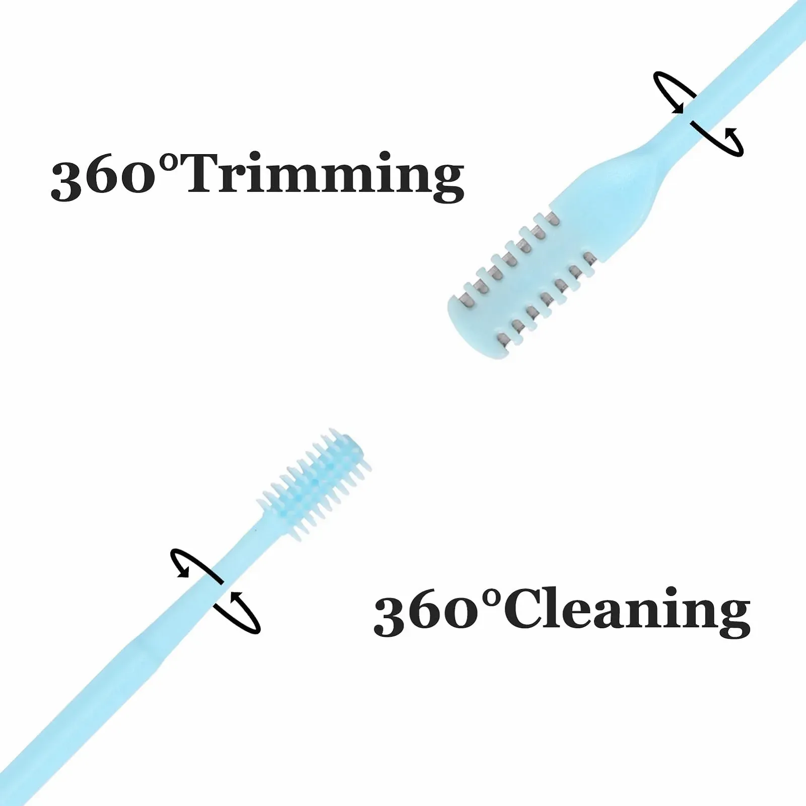 Триммер Pumwoy Портативний Ручний Пак 5 шт. 360° Обертовий Подвійна Голівка 2-в-1 Для носових волосся, фото №4