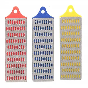 Набір точильних каменів алмазних 3 шт для кухонних ножів різної зернистості - Фото 1