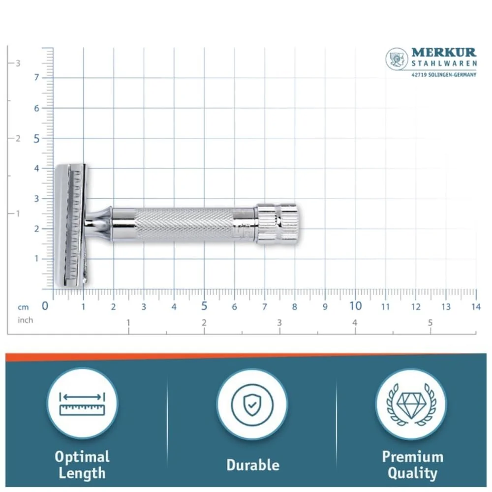 Т-образная бритва MERKUR DOVO 37C Slant Bar, фото №10