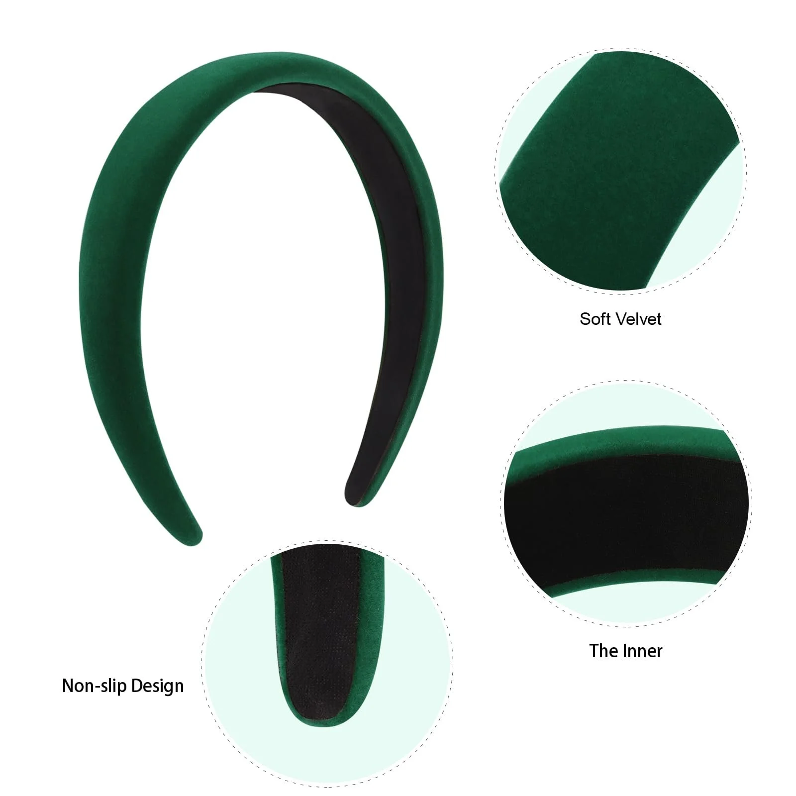 Обруч DRESHOW для жінок та дівчат, 4 штуки, вузлова, широка, в стилі бохо, нековзка, фото №5