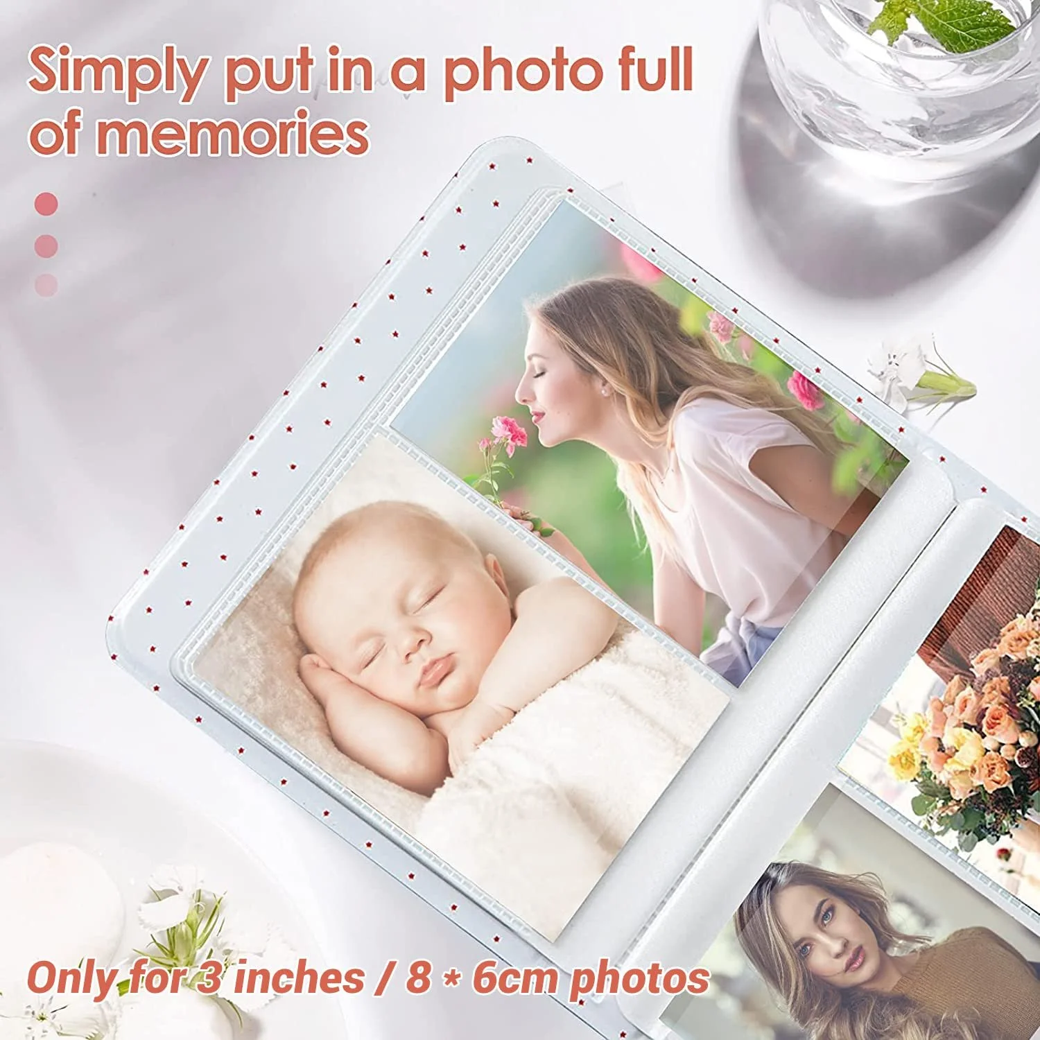 Фотоальбом Oberster для Fujifilm Instax Mini 7s 8 8+ 9 25 50s 70 90, 5 x 7.6 cm - 2 шт, Розовый и Белый, фото №3 Фотоальбом Oberster для Fujifilm Instax Mini 7s 8 8+ 9 25 50s 70 90, 5 x 7.6 cm - 2 шт, Розовый и Белый, фото №3