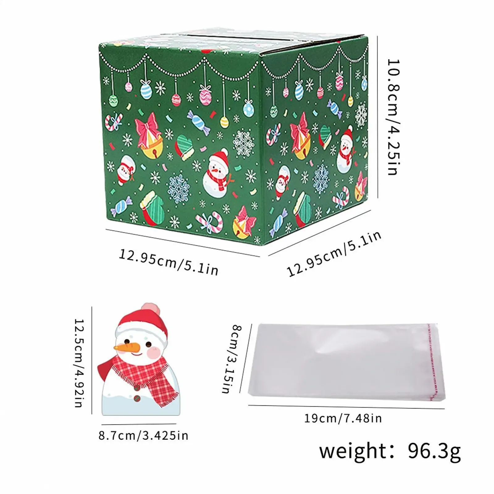 Скарбничка Різдвяна Набір 3 коробки та 90 пакетів Висувна касета, фото №6