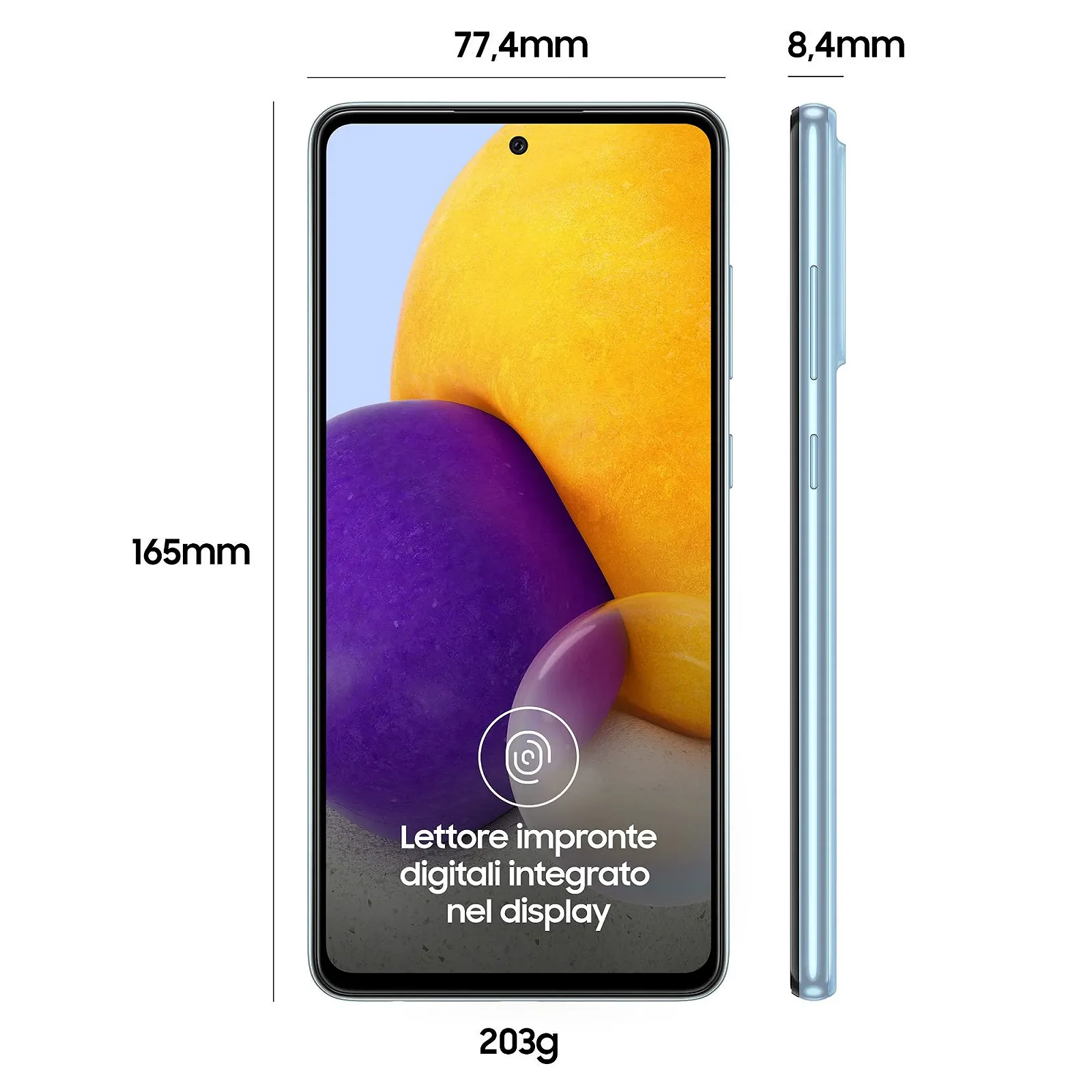 Смартфон Samsung Galaxy A72 4G 128GB Dual SIM Awesome Blue, фото №5