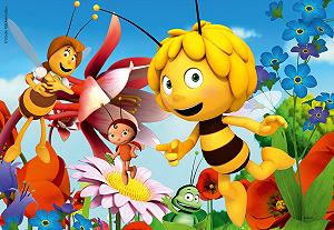 Детский пазл Ravensburger 07594 Пчелка Майя на цветочной поляне 2 x 12 элементов synthetic.ua - Фото 1